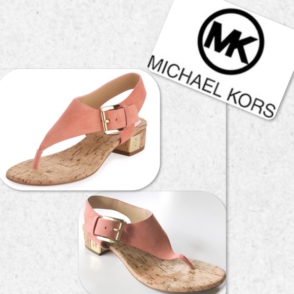 michael michael kors london thong block heel sandals